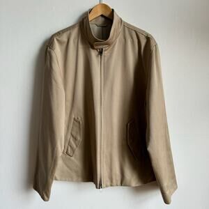 SATURDAYS NYC Beige Mens Motorcycle Jacket